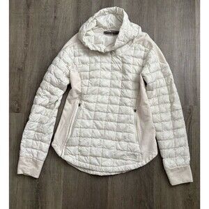 The North Face Jacket Womens ThermoBall Hybrid White Beige Sweatshirt